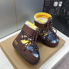 MOON BOOT 2026秋冬新款情侣新款时尚系带拼色女短靴 Park Soulmate 防寒保暖羽绒平底圆头雪地靴 MOON BOOT 2026秋冬新款情侣新款时尚系带拼色女短靴 Park Soulmate 防寒保暖羽绒平底圆头雪地靴