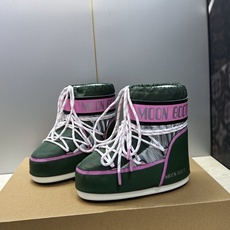 MOON BOOT 2026秋冬新款情侣新款时尚系带拼色女短靴 Park Soulmate 防寒保暖羽绒平底圆头雪地靴 MOON BOOT 2026秋冬新款情侣新款时尚系带拼色女短靴 Park Soulmate 防寒保暖羽绒平底圆头雪地靴