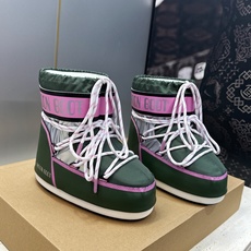 MOON BOOT 2026秋冬新款情侣新款时尚系带拼色女短靴 Park Soulmate 防寒保暖羽绒平底圆头雪地靴 MOON BOOT 2026秋冬新款情侣新款时尚系带拼色女短靴 Park Soulmate 防寒保暖羽绒平底圆头雪地靴