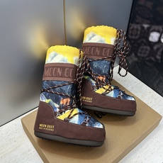 MOON BOOT 2026秋冬新款情侣新款时尚系带拼色中筒女靴 Park Soulmate 防寒保暖羽绒平底圆头雪地 MOON BOOT 2026秋冬新款情侣新款时尚系带拼色中筒女靴 Park Soulmate 防寒保暖羽绒平底圆头雪地