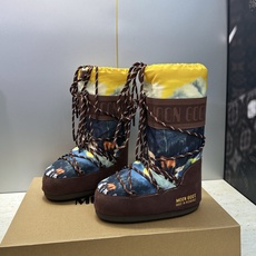 MOON BOOT 2026秋冬新款情侣新款时尚系带拼色中筒女靴 Park Soulmate 防寒保暖羽绒平底圆头雪地 MOON BOOT 2026秋冬新款情侣新款时尚系带拼色中筒女靴 Park Soulmate 防寒保暖羽绒平底圆头雪地