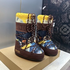 MOON BOOT 2026秋冬新款情侣新款时尚系带拼色中筒女靴 Park Soulmate 防寒保暖羽绒平底圆头雪地 MOON BOOT 2026秋冬新款情侣新款时尚系带拼色中筒女靴 Park Soulmate 防寒保暖羽绒平底圆头雪地