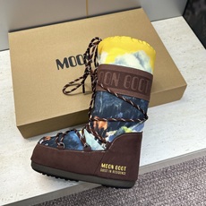 MOON BOOT 2026秋冬新款情侣新款时尚系带拼色中筒女靴 Park Soulmate 防寒保暖羽绒平底圆头雪地 MOON BOOT 2026秋冬新款情侣新款时尚系带拼色中筒女靴 Park Soulmate 防寒保暖羽绒平底圆头雪地