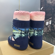 MOON BOOT 2026秋冬新款情侣新款时尚系带拼色中筒女靴 Park Soulmate 防寒保暖羽绒平底圆头雪地 MOON BOOT 2026秋冬新款情侣新款时尚系带拼色中筒女靴 Park Soulmate 防寒保暖羽绒平底圆头雪地