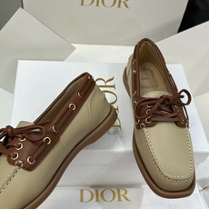 (配全套飞机盒) 莞货 代购级 Dior 迪奥2026秋冬新款 Archie 平底方头系带女船鞋 CD字母logo五金扣 (配全套飞机盒) 莞货 代购级 Dior 迪奥2026秋冬新款 Archie 平底方头系带女船鞋 CD字母logo五金扣