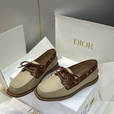 (配全套飞机盒) 莞货 代购级 Dior 迪奥2026秋冬新款 Archie 平底方头系带女船鞋 CD字母logo五金扣 (配全套飞机盒) 莞货 代购级 Dior 迪奥2026秋冬新款 Archie 平底方头系带女船鞋 CD字母logo五金扣