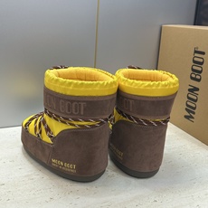 MOON BOOT 2026秋冬新款情侣新款时尚系带拼色女短靴 Park Soulmate 防寒保暖羽绒平底圆头雪地靴 MOON BOOT 2026秋冬新款情侣新款时尚系带拼色女短靴 Park Soulmate 防寒保暖羽绒平底圆头雪地靴