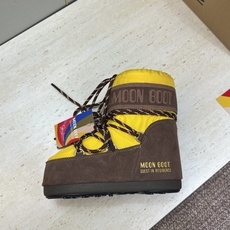 MOON BOOT 2026秋冬新款情侣新款时尚系带拼色女短靴 Park Soulmate 防寒保暖羽绒平底圆头雪地靴 MOON BOOT 2026秋冬新款情侣新款时尚系带拼色女短靴 Park Soulmate 防寒保暖羽绒平底圆头雪地靴