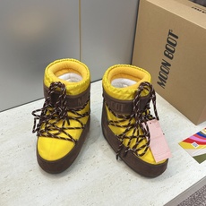 MOON BOOT 2026秋冬新款情侣新款时尚系带拼色女短靴 Park Soulmate 防寒保暖羽绒平底圆头雪地靴 MOON BOOT 2026秋冬新款情侣新款时尚系带拼色女短靴 Park Soulmate 防寒保暖羽绒平底圆头雪地靴