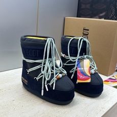 MOON BOOT 2026秋冬新款情侣新款时尚系带拼色女短靴 Park Soulmate 防寒保暖羽绒平底圆头雪地靴 MOON BOOT 2026秋冬新款情侣新款时尚系带拼色女短靴 Park Soulmate 防寒保暖羽绒平底圆头雪地靴