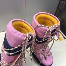 MOON BOOT 2026秋冬新款情侣新款时尚系带拼色中筒女靴 Park Soulmate 防寒保暖羽绒平底圆头雪地 MOON BOOT 2026秋冬新款情侣新款时尚系带拼色中筒女靴 Park Soulmate 防寒保暖羽绒平底圆头雪地