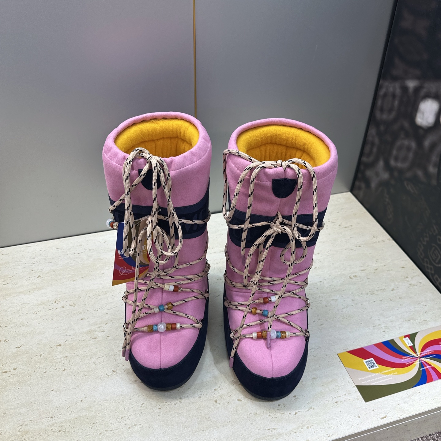 MOON BOOT 2026秋冬新款情侣新款时尚系带拼色中筒女靴 Park Soulmate 防寒保暖羽绒平底圆头雪地 MOON BOOT 2026秋冬新款情侣新款时尚系带拼色中筒女靴 Park Soulmate 防寒保暖羽绒平底圆头雪地