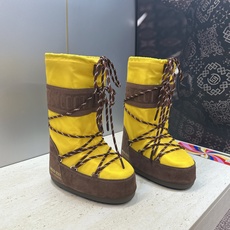 MOON BOOT 2026秋冬新款情侣新款时尚系带拼色中筒女靴 Park Soulmate 防寒保暖羽绒平底圆头雪地 MOON BOOT 2026秋冬新款情侣新款时尚系带拼色中筒女靴 Park Soulmate 防寒保暖羽绒平底圆头雪地