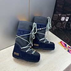 MOON BOOT 2026秋冬新款情侣新款时尚系带拼色中筒女靴 Park Soulmate 防寒保暖羽绒平底圆头雪地 MOON BOOT 2026秋冬新款情侣新款时尚系带拼色中筒女靴 Park Soulmate 防寒保暖羽绒平底圆头雪地