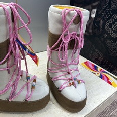MOON BOOT 2026秋冬新款情侣新款时尚系带拼色中筒女靴 Park Soulmate 防寒保暖羽绒平底圆头雪地 MOON BOOT 2026秋冬新款情侣新款时尚系带拼色中筒女靴 Park Soulmate 防寒保暖羽绒平底圆头雪地