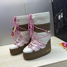 MOON BOOT 2026秋冬新款情侣新款时尚系带拼色中筒女靴 Park Soulmate 防寒保暖羽绒平底圆头雪地 MOON BOOT 2026秋冬新款情侣新款时尚系带拼色中筒女靴 Park Soulmate 防寒保暖羽绒平底圆头雪地