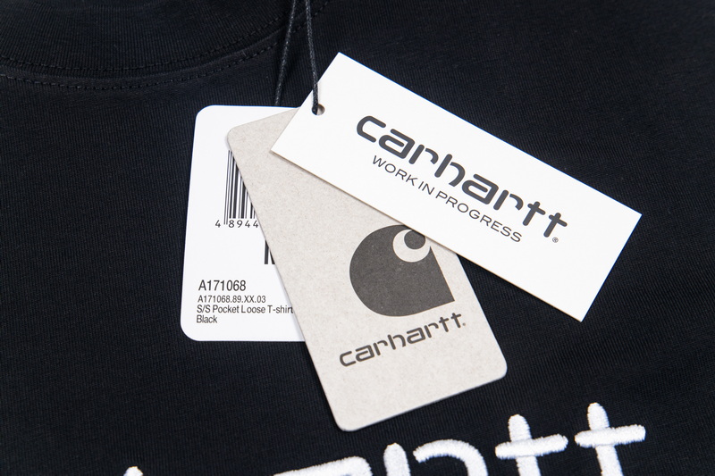 “Carhartt WIP Classic Logo Embroidered Short Sleeve Shirts in Various Colors and Sizes” - 图片 5