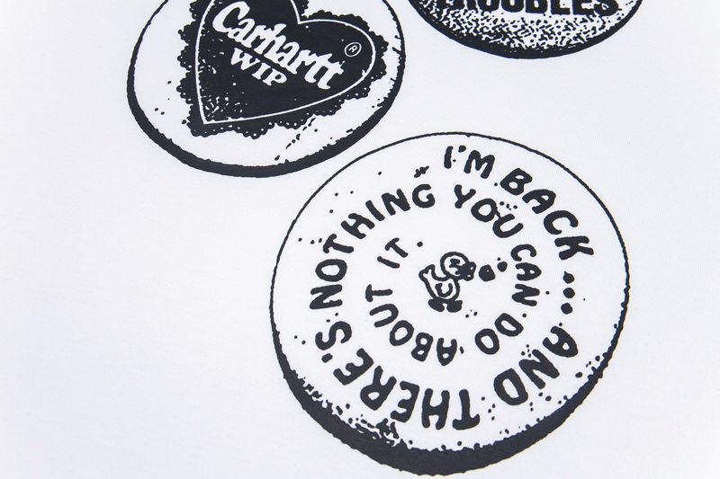 Carhartt WIP 25sss Print in Black & White, Sizes S-XL, 260g Fabric (Current Shipment) - 图片 5