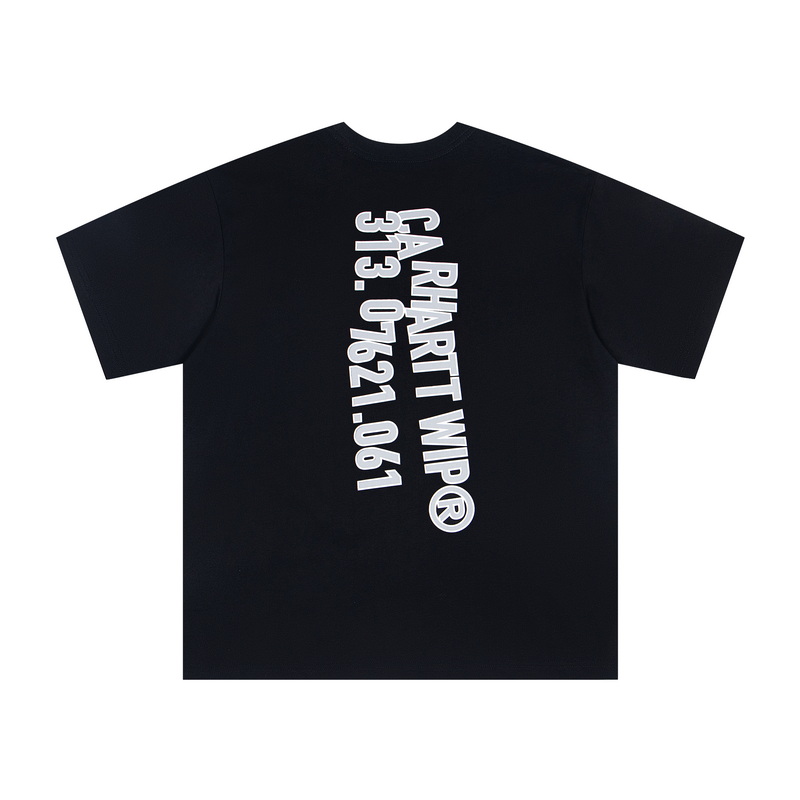 Carhartt WIP 25sss Network 313 Black & White Tee, 260g Stylist Fabric, Multiple Sizes - 图片 2