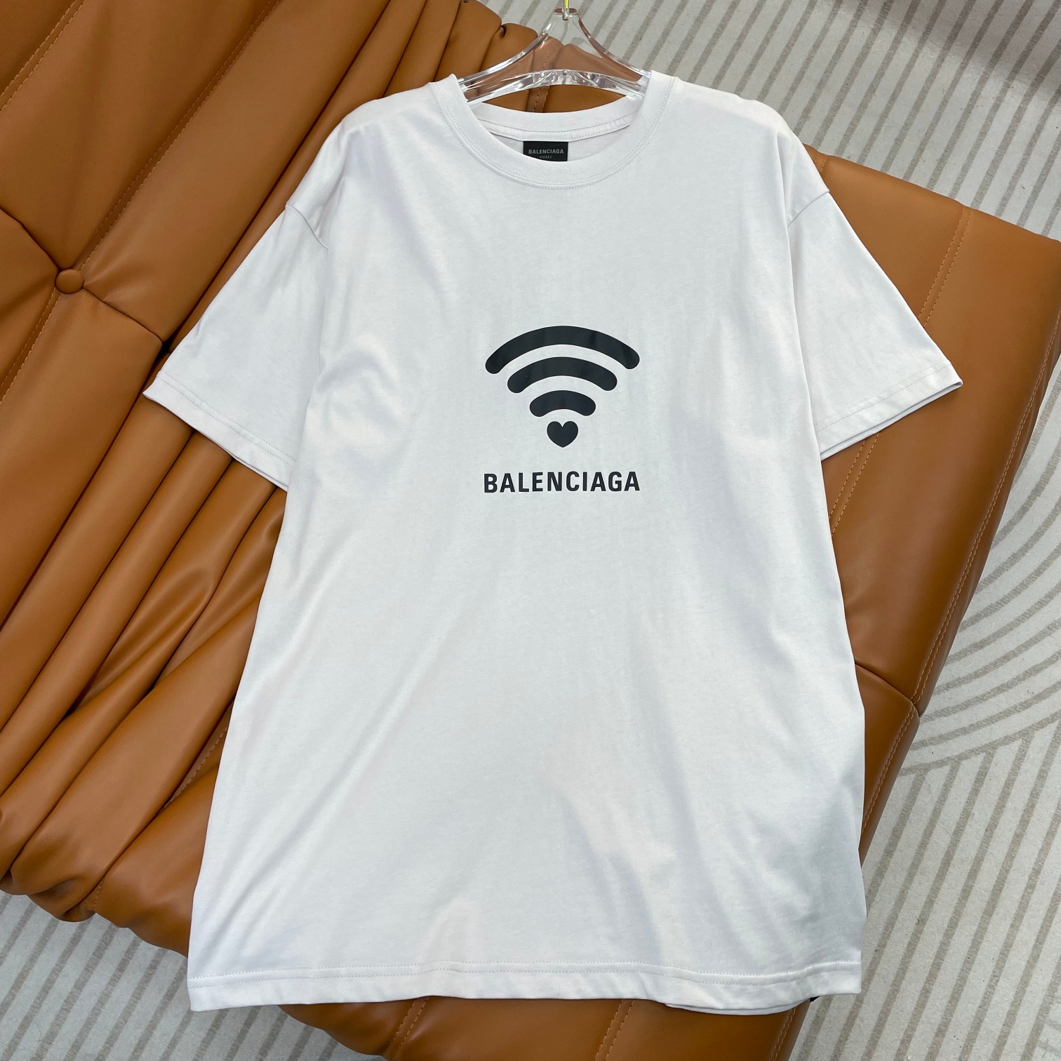 Balenciaga Kleding T-Shirt Afdrukken Unisex Katoen Korte mouw