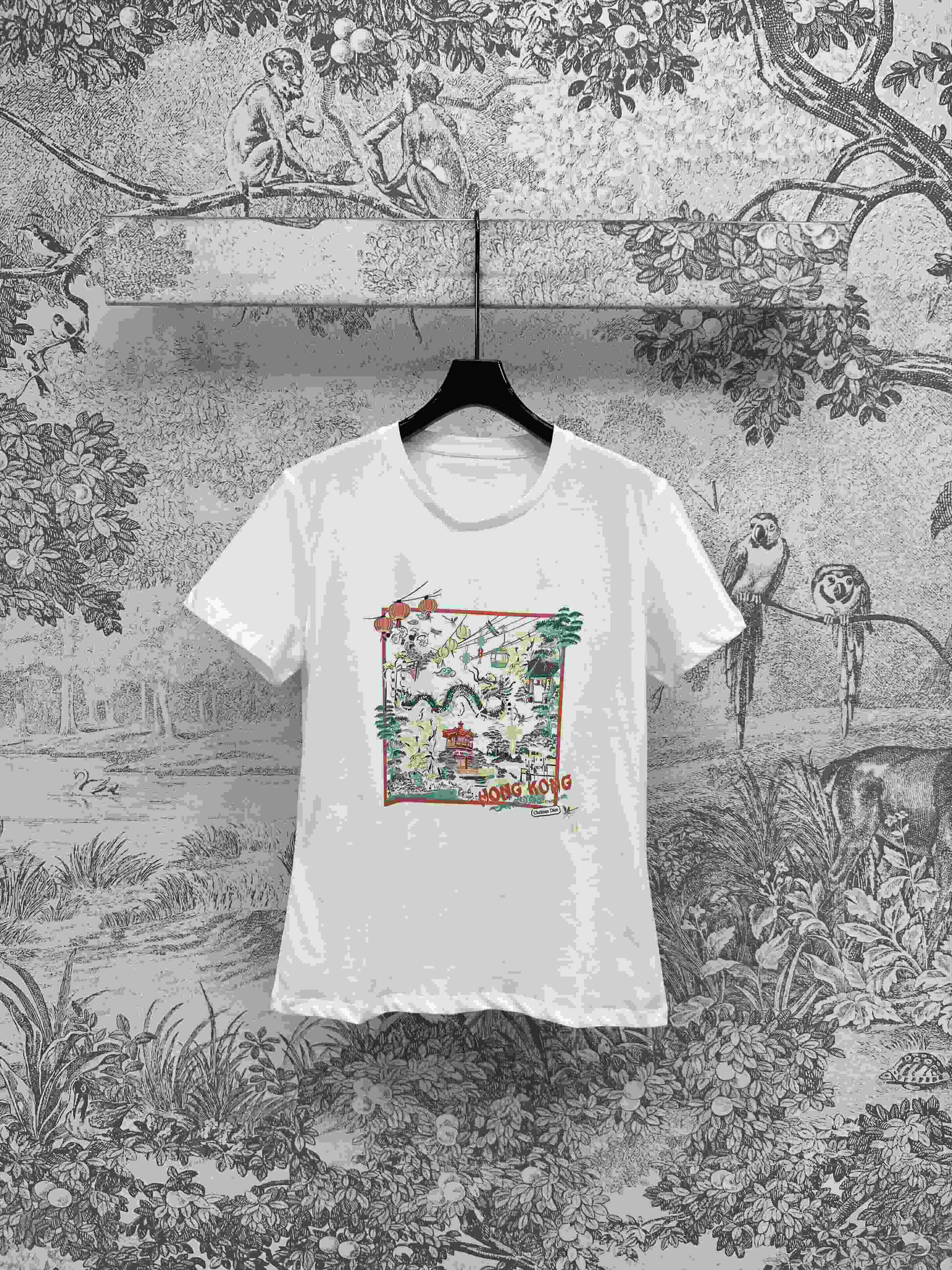 NO:440598,D Home 25 summer new pattern printed short-sleeved T-shirt simple and basic style, versatile and not picky, loose style, hidden flesh and slimming, huge, versatile and beautiful, daily necessities, super good-looking, sundresses, imported pure cotton fabric, breathable and comfortable texture, three colors and three codes SML,,dior, skirts, T-shirt,tees, t-shirt,alexander wang19860909D家 25夏季新款 图案印花短袖T恤 简洁基础款 百搭不挑人 宽松版型藏肉显瘦 上身巨百搭又好看 日常必备的单品 搭配同系列太阳裙超好看 进口纯棉面料质感透气舒适 三色三码 SML,,dior,skirts,T-shirt,tees，t-shirt,alexander wang,Women's clothing