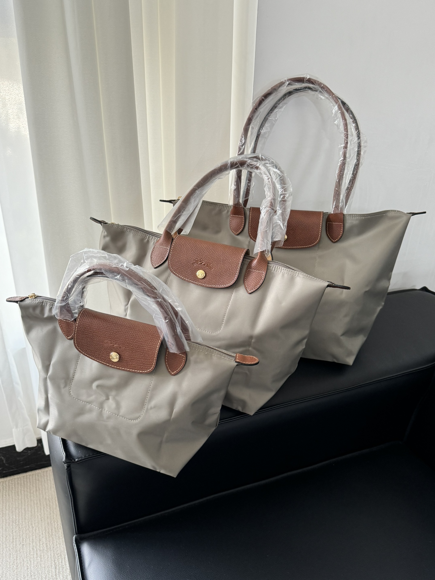 Longchamp ～最后一个浅灰色，一年四季都好配的颜色 咱们出mini的时候可是最抢手的