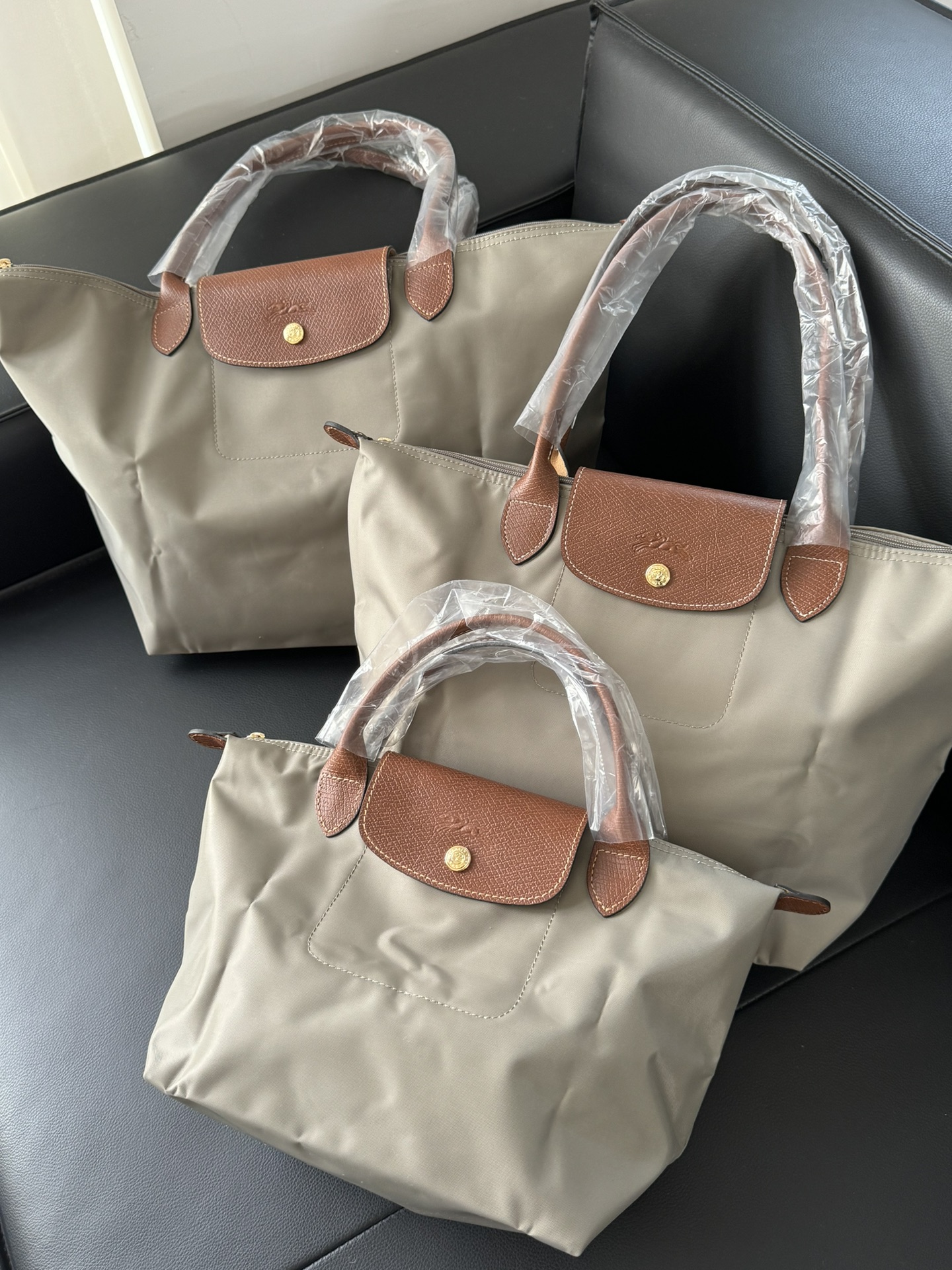 Longchamp ～最后一个浅灰色，一年四季都好配的颜色 咱们出mini的时候可是最抢手的