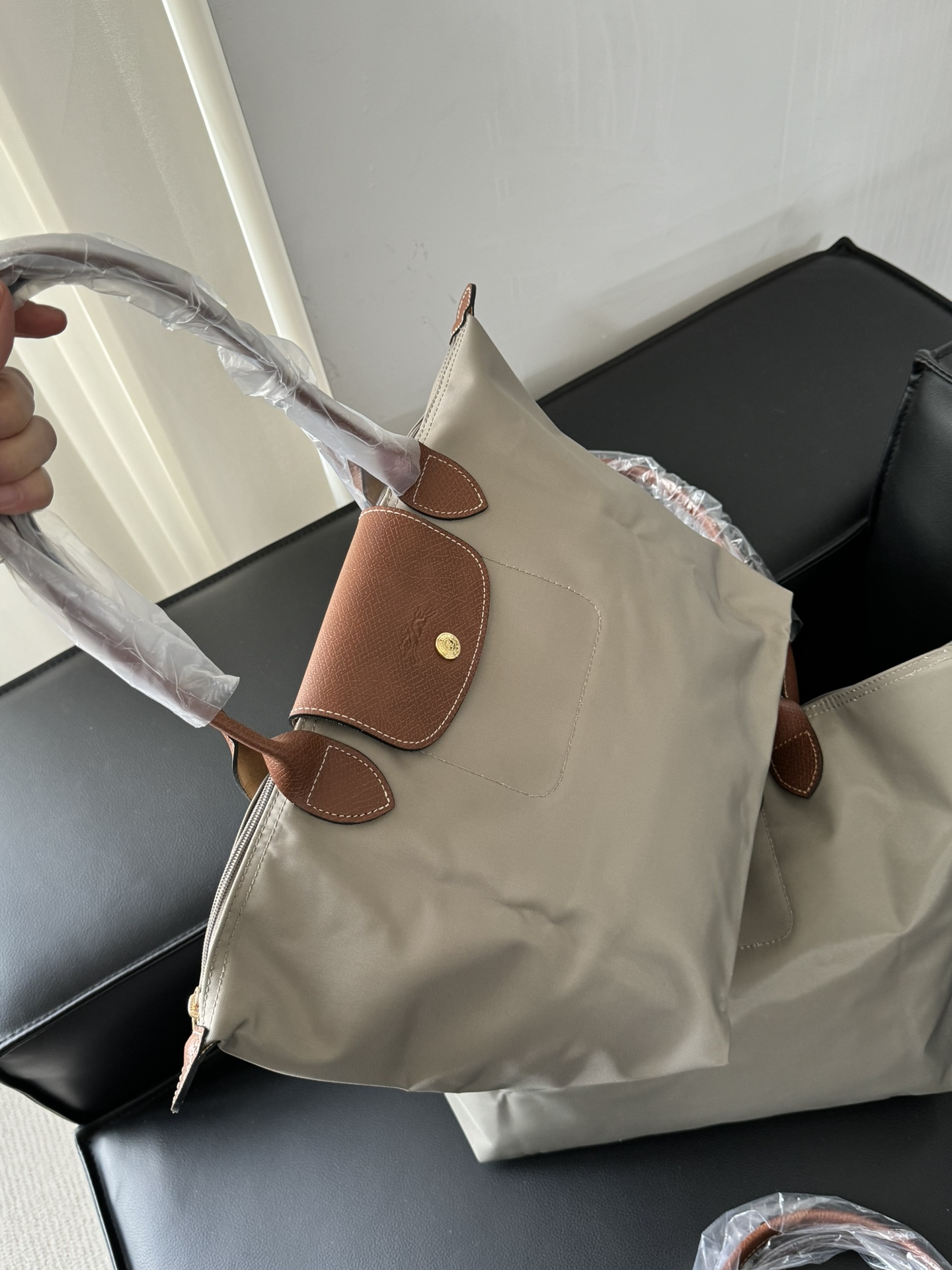 Longchamp ～最后一个浅灰色，一年四季都好配的颜色 咱们出mini的时候可是最抢手的