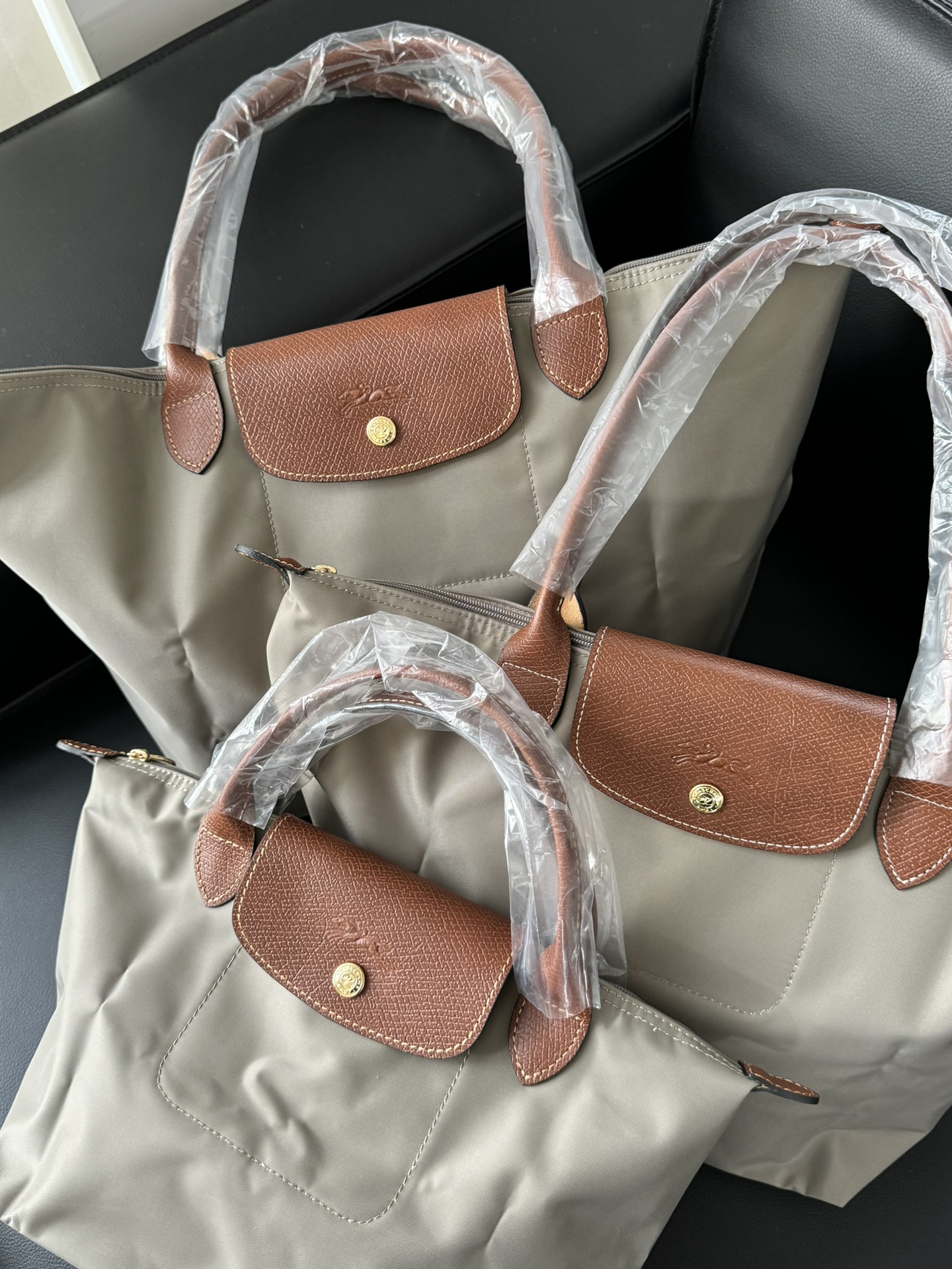 Longchamp ～最后一个浅灰色，一年四季都好配的颜色 咱们出mini的时候可是最抢手的