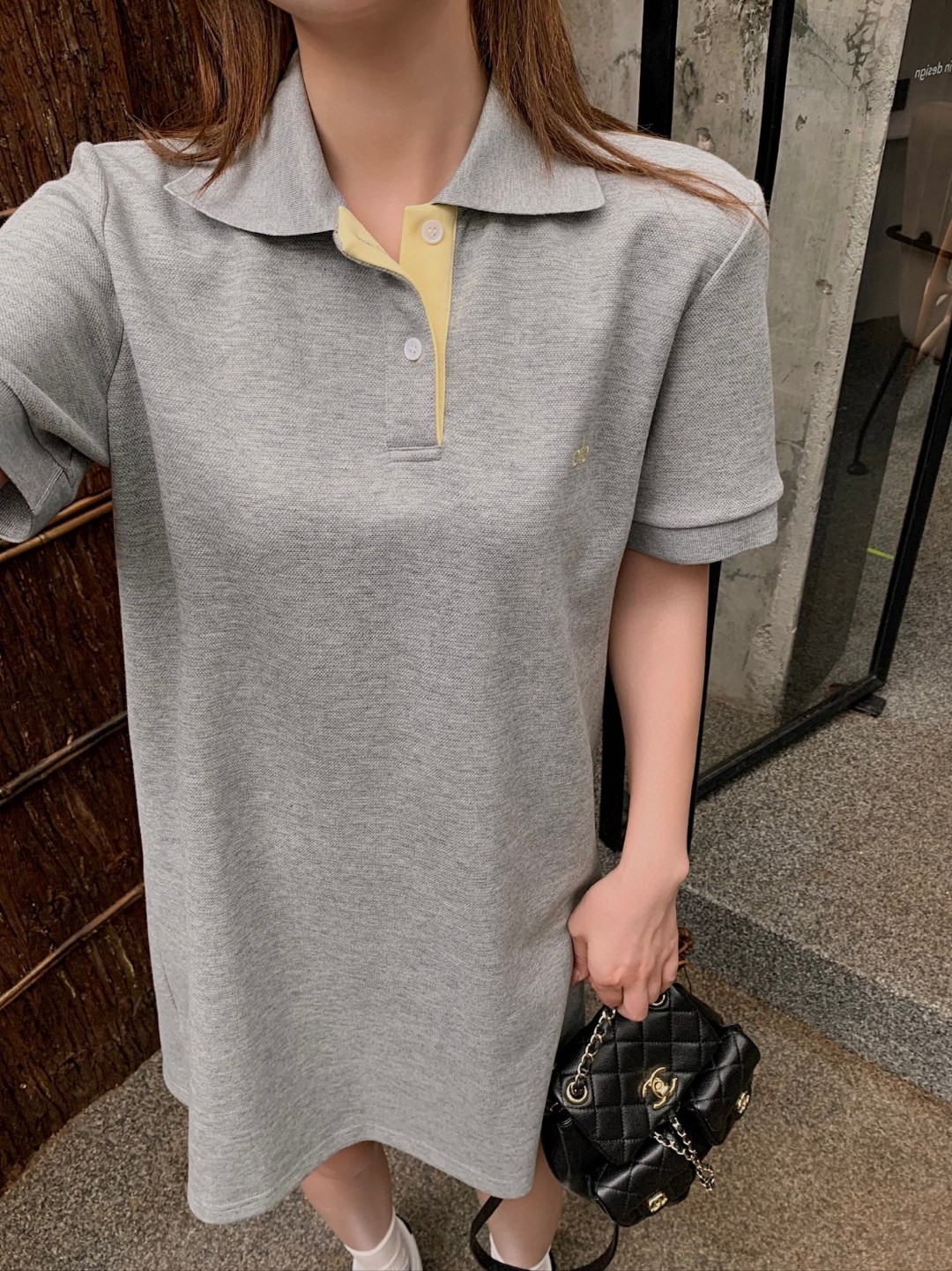 P483 Polo Dress: Versatile One-Size-Fits-All with Stylish Details and Comfortable Fit - 图片 5