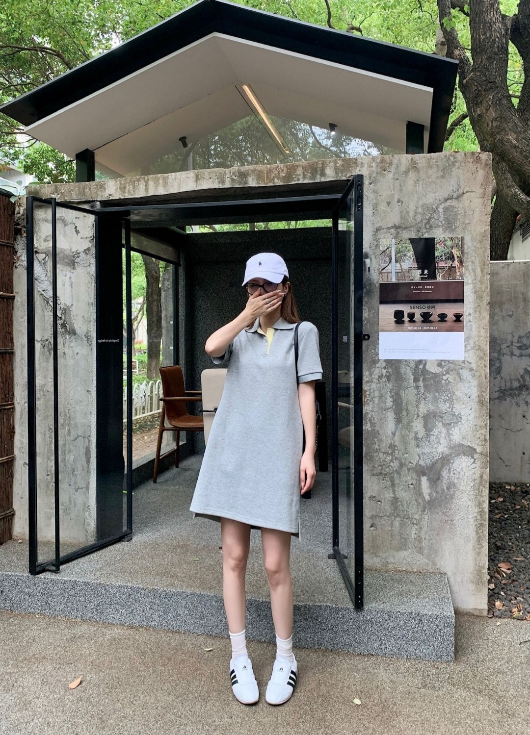 P483 Polo Dress: Versatile One-Size-Fits-All with Stylish Details and Comfortable Fit - 图片 6