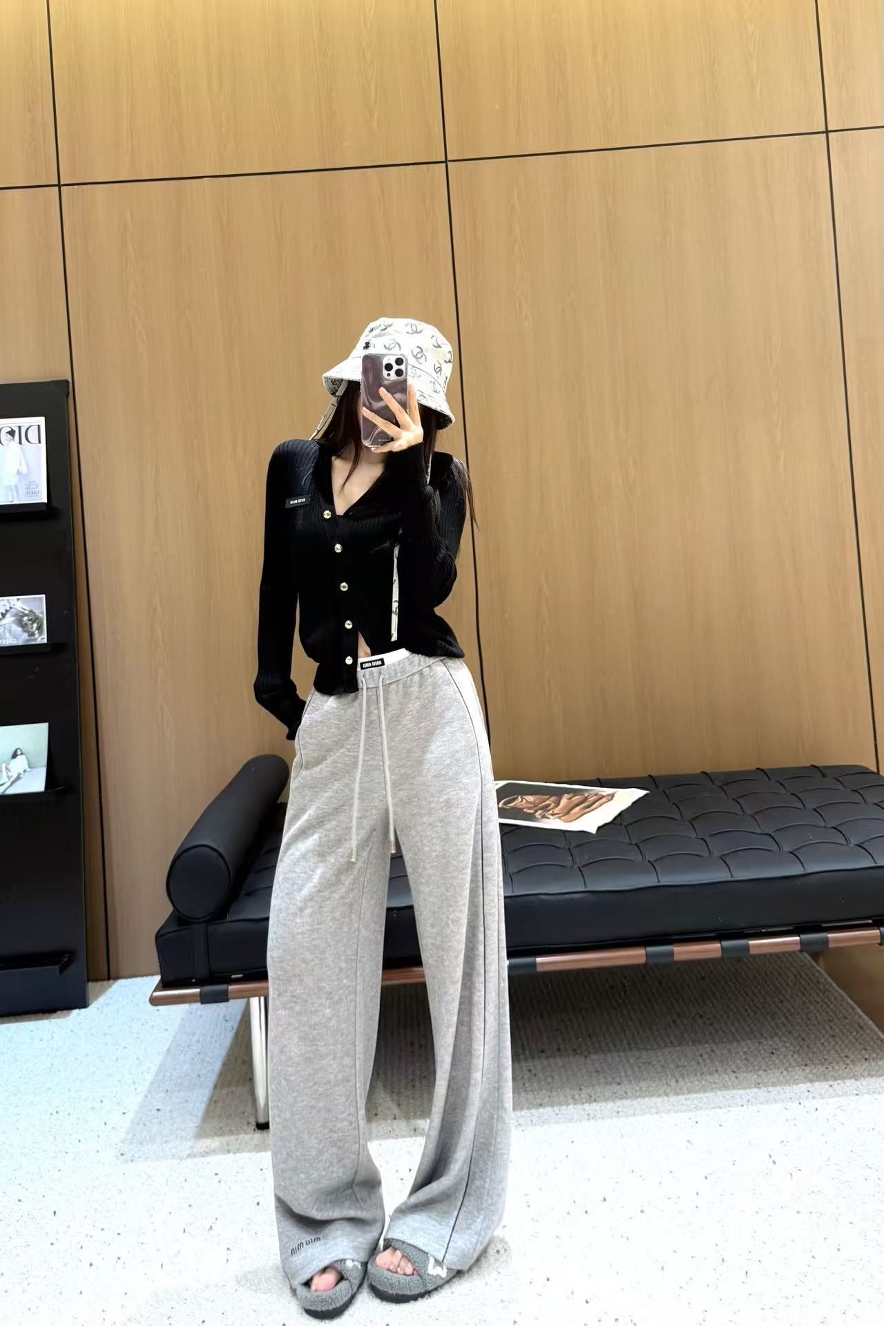 Women's Drawstring Lounge Pants Soft High Waisted Casual Wide Leg Trousers 2 a1755428230088 8373
