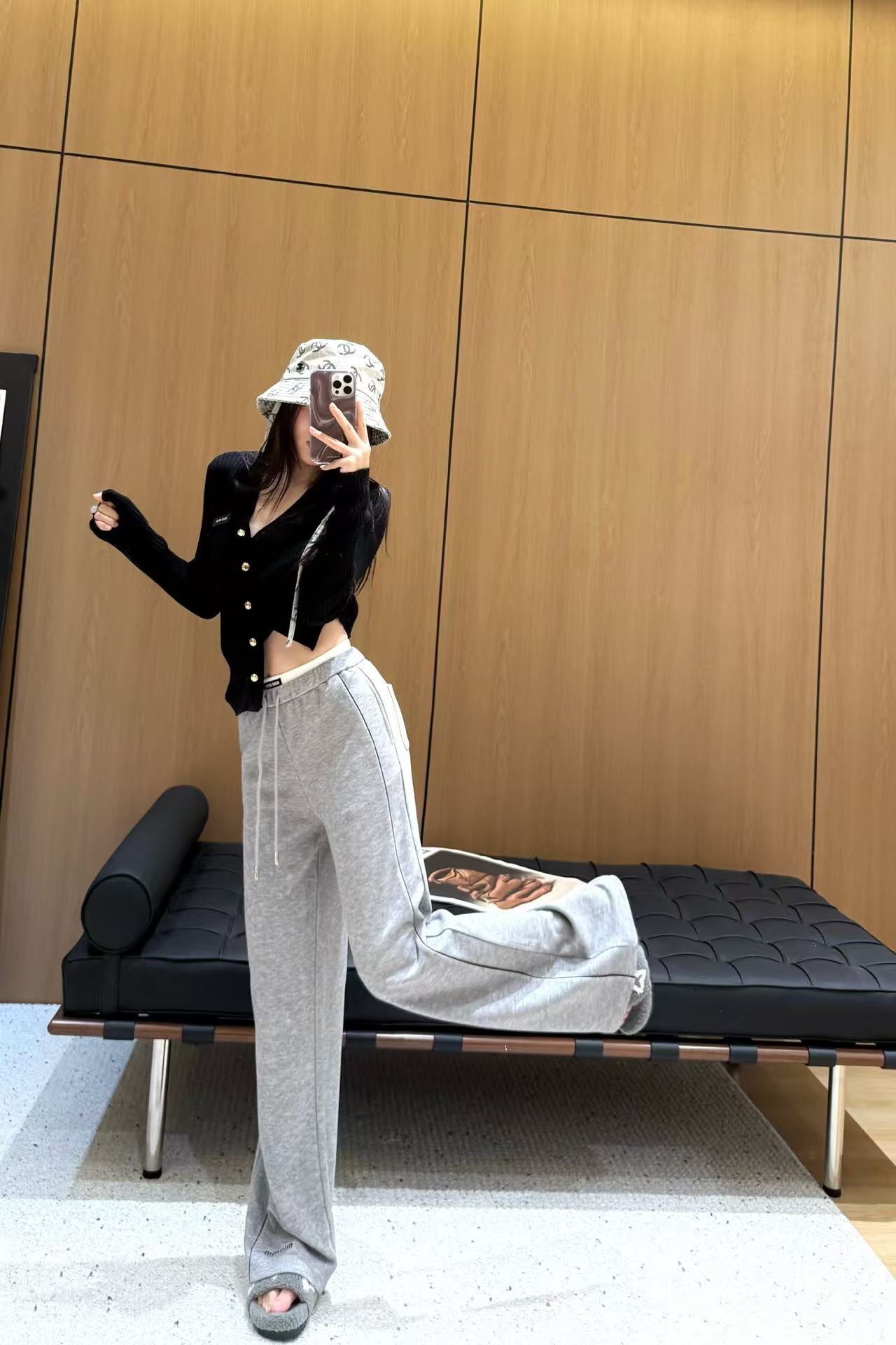 Women's Drawstring Lounge Pants Soft High Waisted Casual Wide Leg Trousers 3 a1755428230090 6313