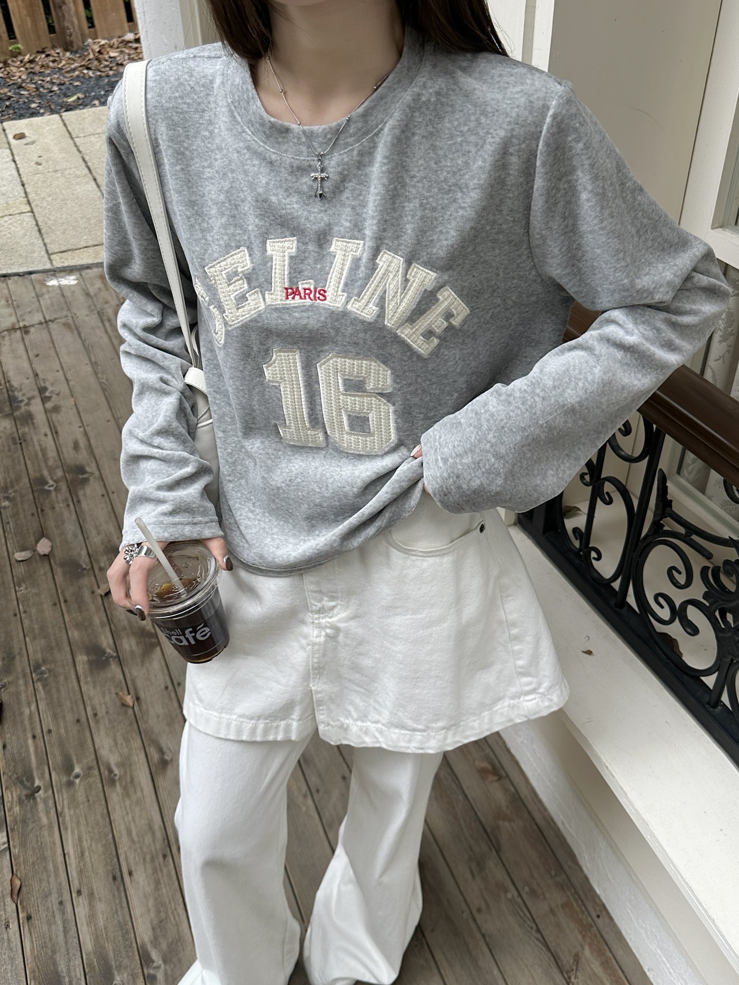 Celine Inspired Graphic Print Long Sleeve Top - Casual Chic Style 6 a1756122668532 1804