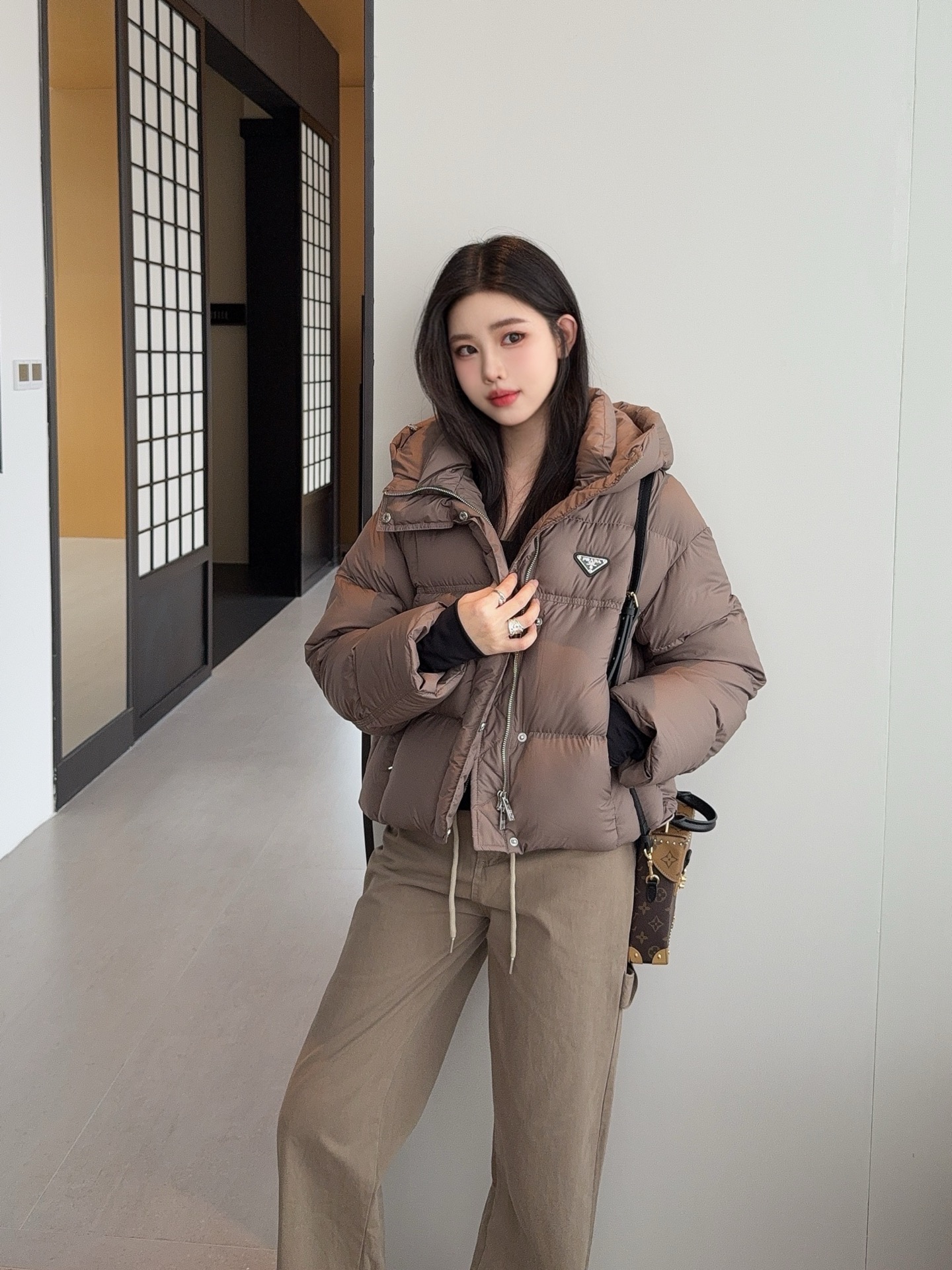 Stylish Hooded Puffer Jacket with Logo Detail - Warm and Fashionable 4 a1760098167812 4042
