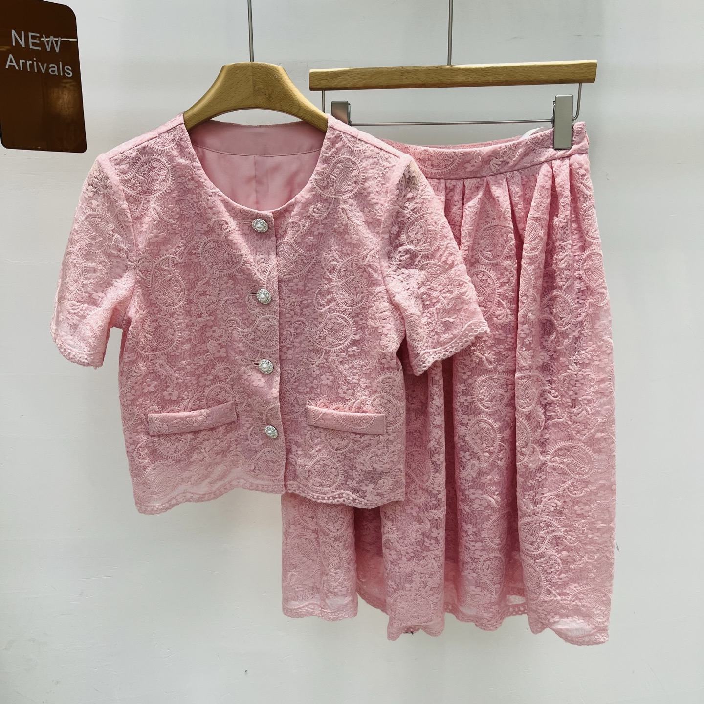 NO:419412,New style goddess Fan Heavy Industry Lace Top Skirt Two-piece Set SMLXL, skirts, alexander wang19860909新款气质女神范重工蕾丝上衣半身裙两件套套装SMLXL,,skirts,alexander wang,Women's clothing