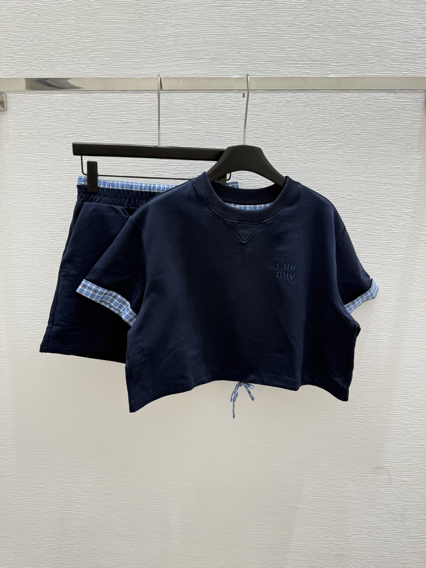 NO:429853,M Home New Summer Style Round Collar Strap Two-Piece Knit Color Royal Blue Size 36.38.40, Alexander Wang19860909M家 夏季新款 圆领绑带两件套针织 颜色宝蓝色 尺码36.38.40,,alexander wang,Women's clothing