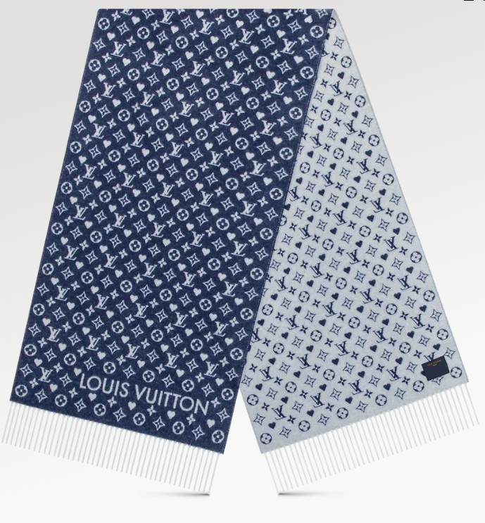 Louis Vuitton L桃心爱心围巾