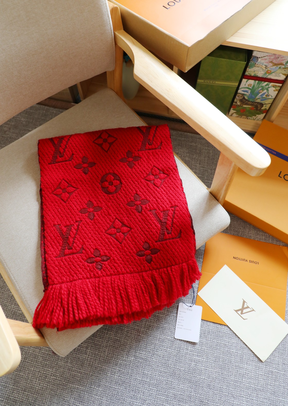 Louis Vuitton 毛线大红
