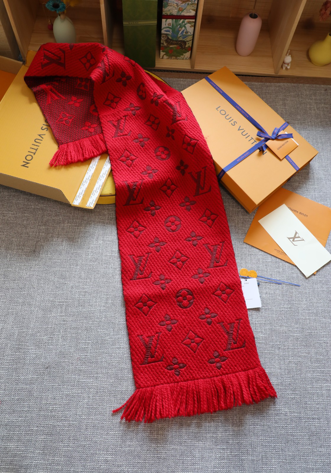 Louis Vuitton 毛线大红