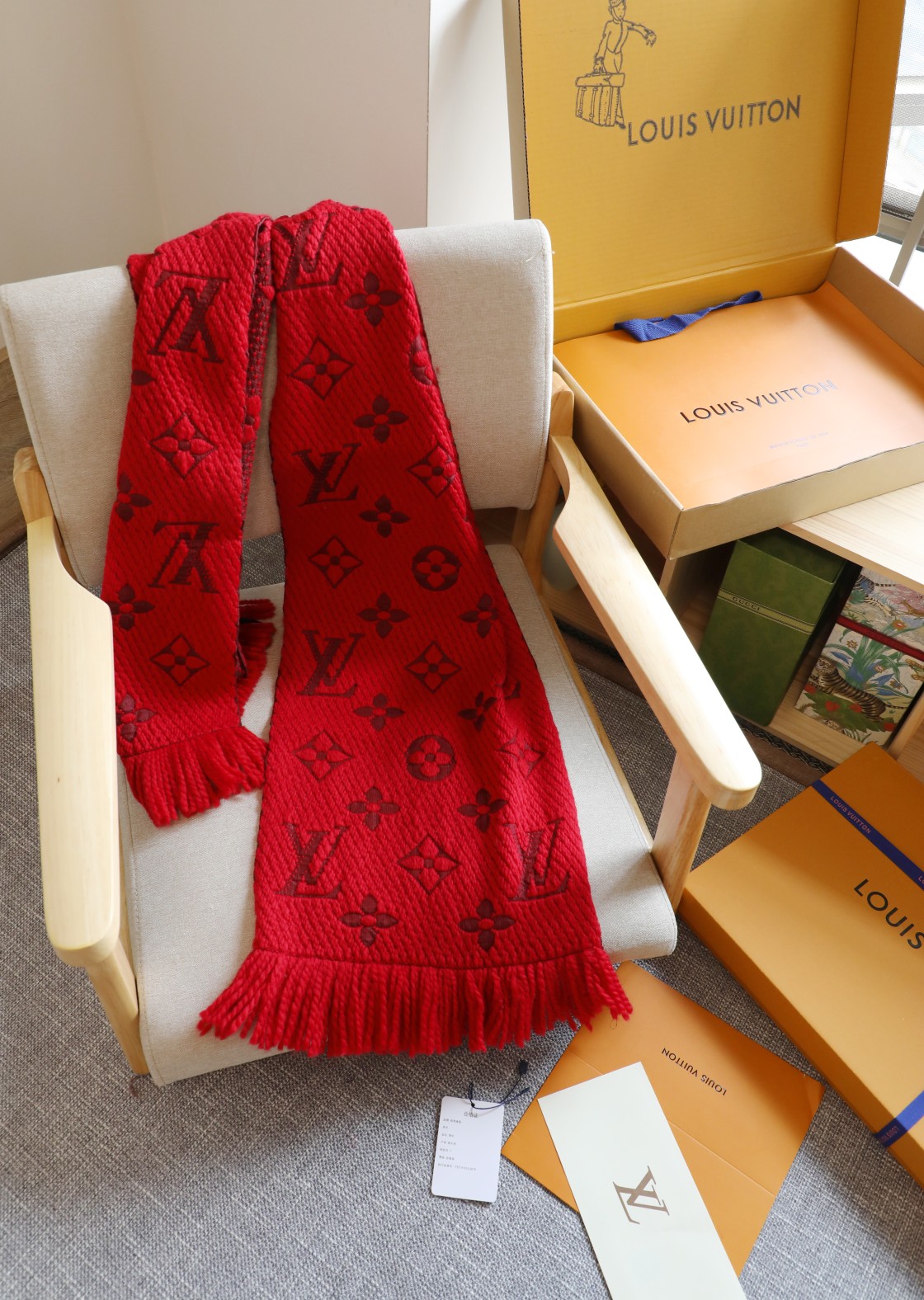 Louis Vuitton 毛线大红