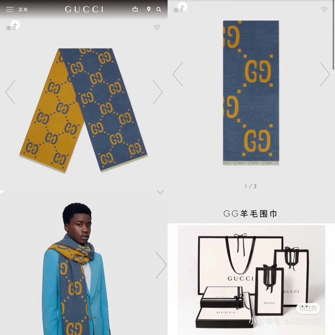 Gucci ▪Gucci必入 人手一条 的大 ~就喜欢这种GG腔调 价格 给力 官网五个色