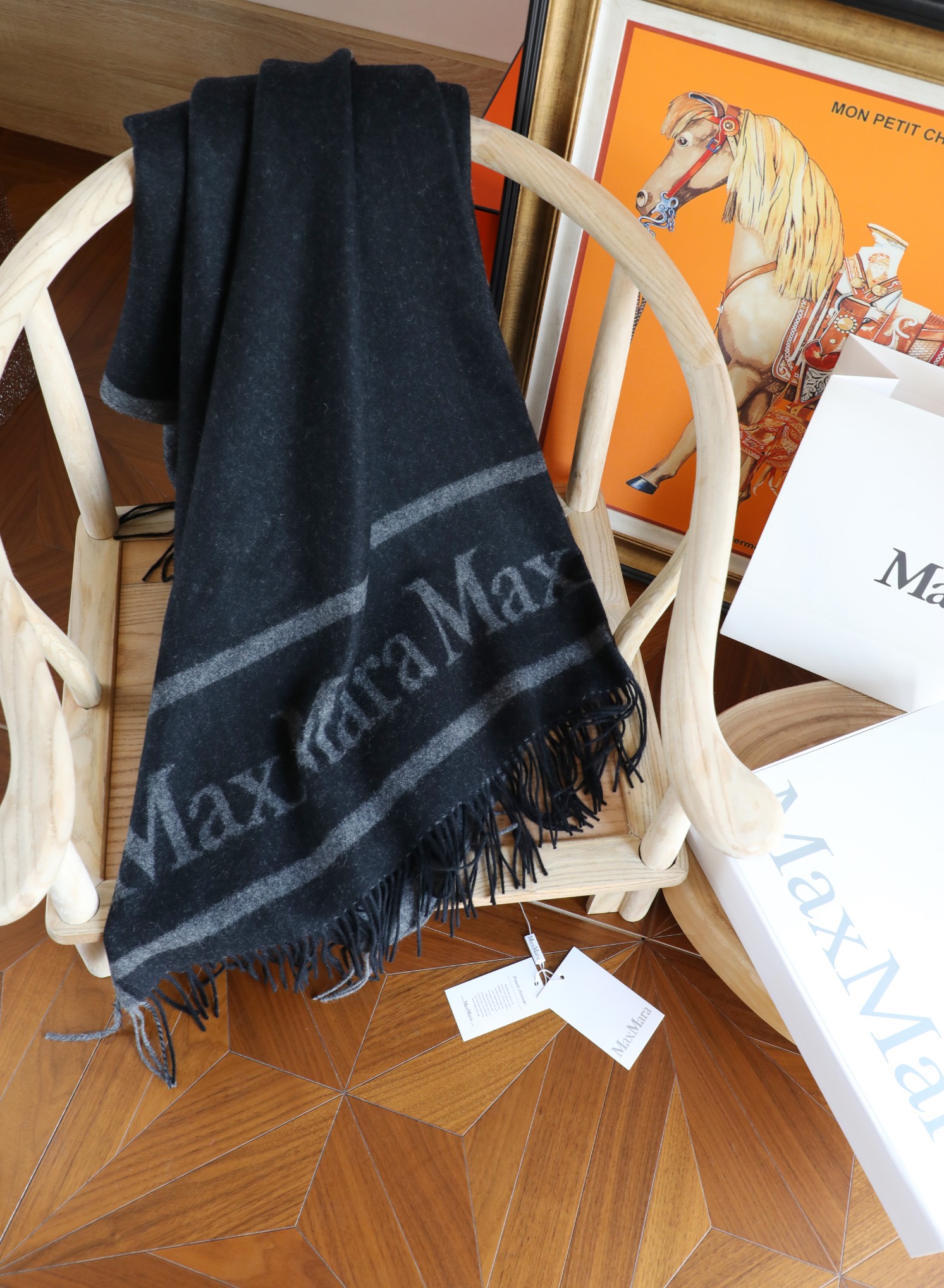 Unknown maxmara 双面羊绒斗篷