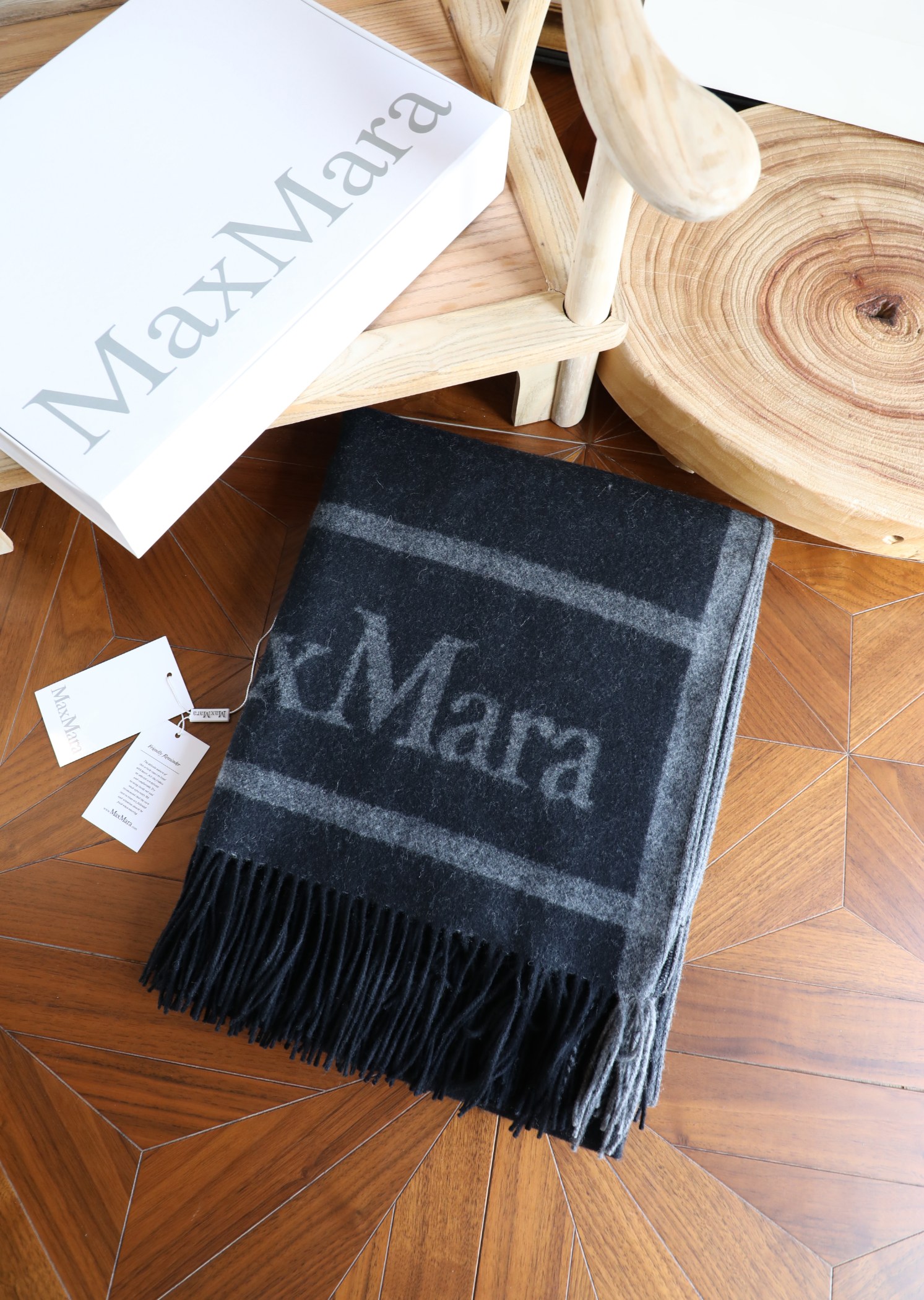 Unknown maxmara 双面羊绒斗篷