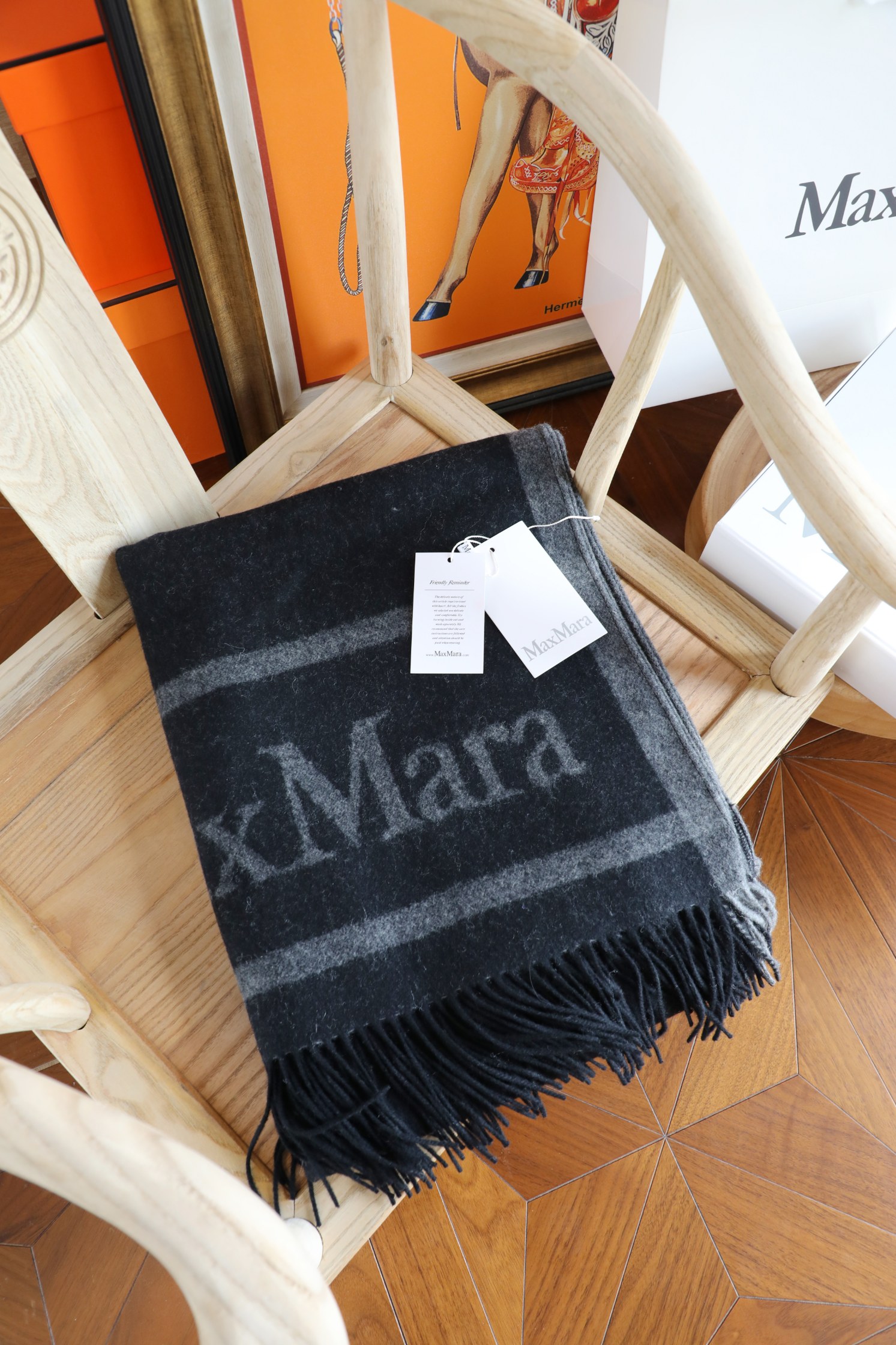 Unknown maxmara 双面羊绒斗篷