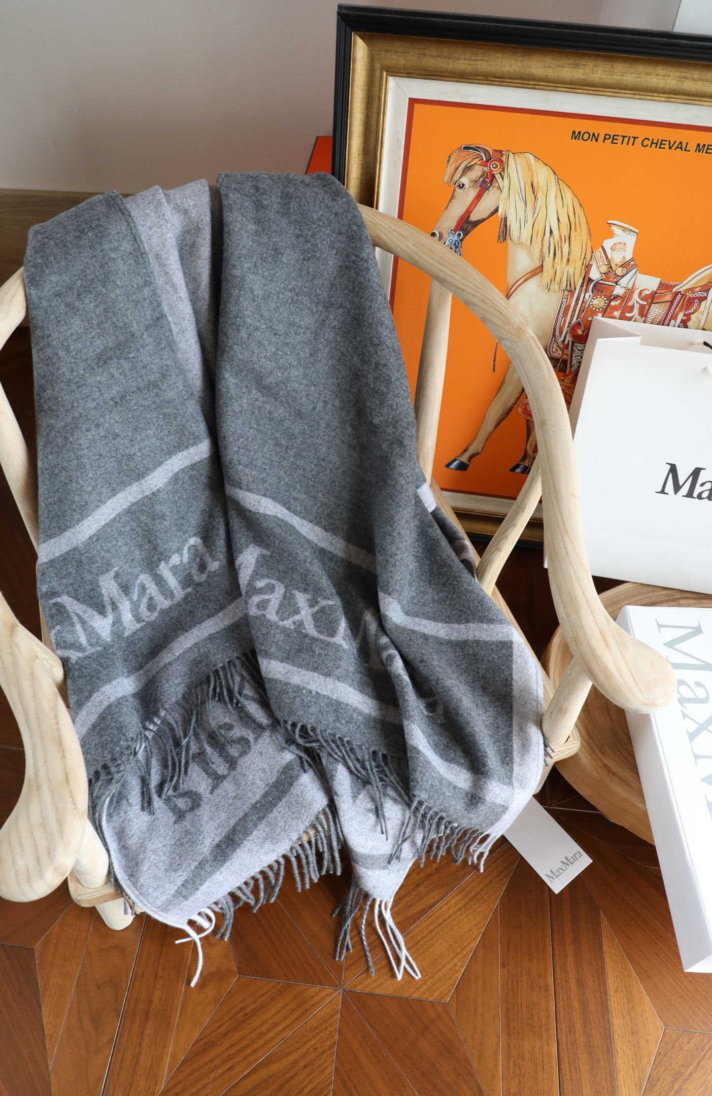 Unknown maxmara 双面羊绒斗篷