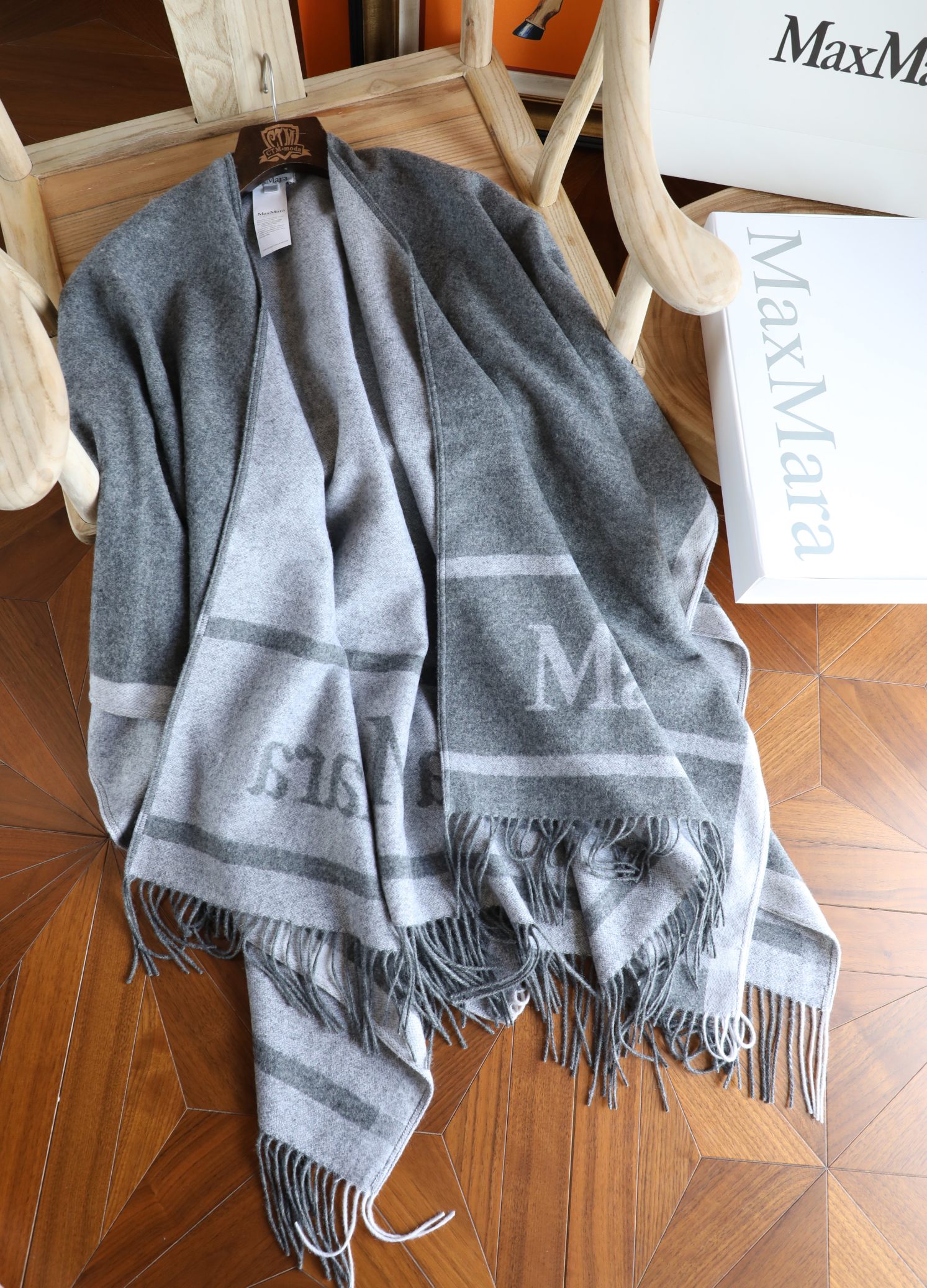 Unknown maxmara 双面羊绒斗篷