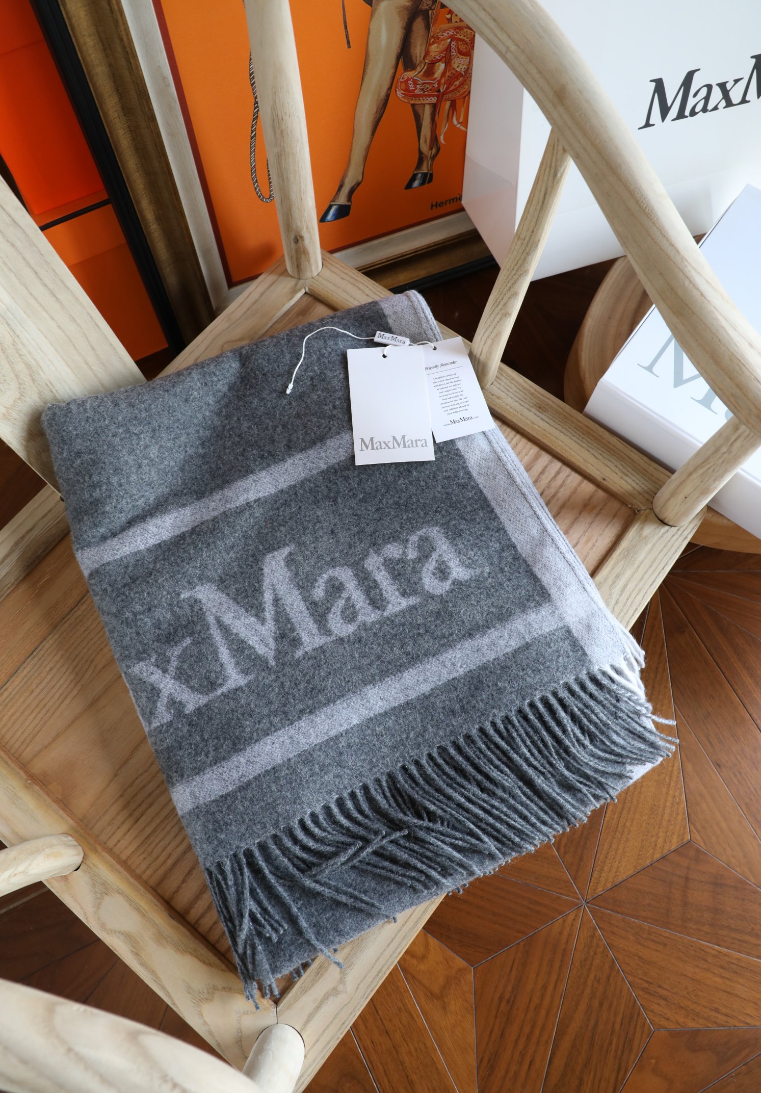 Unknown maxmara 双面羊绒斗篷