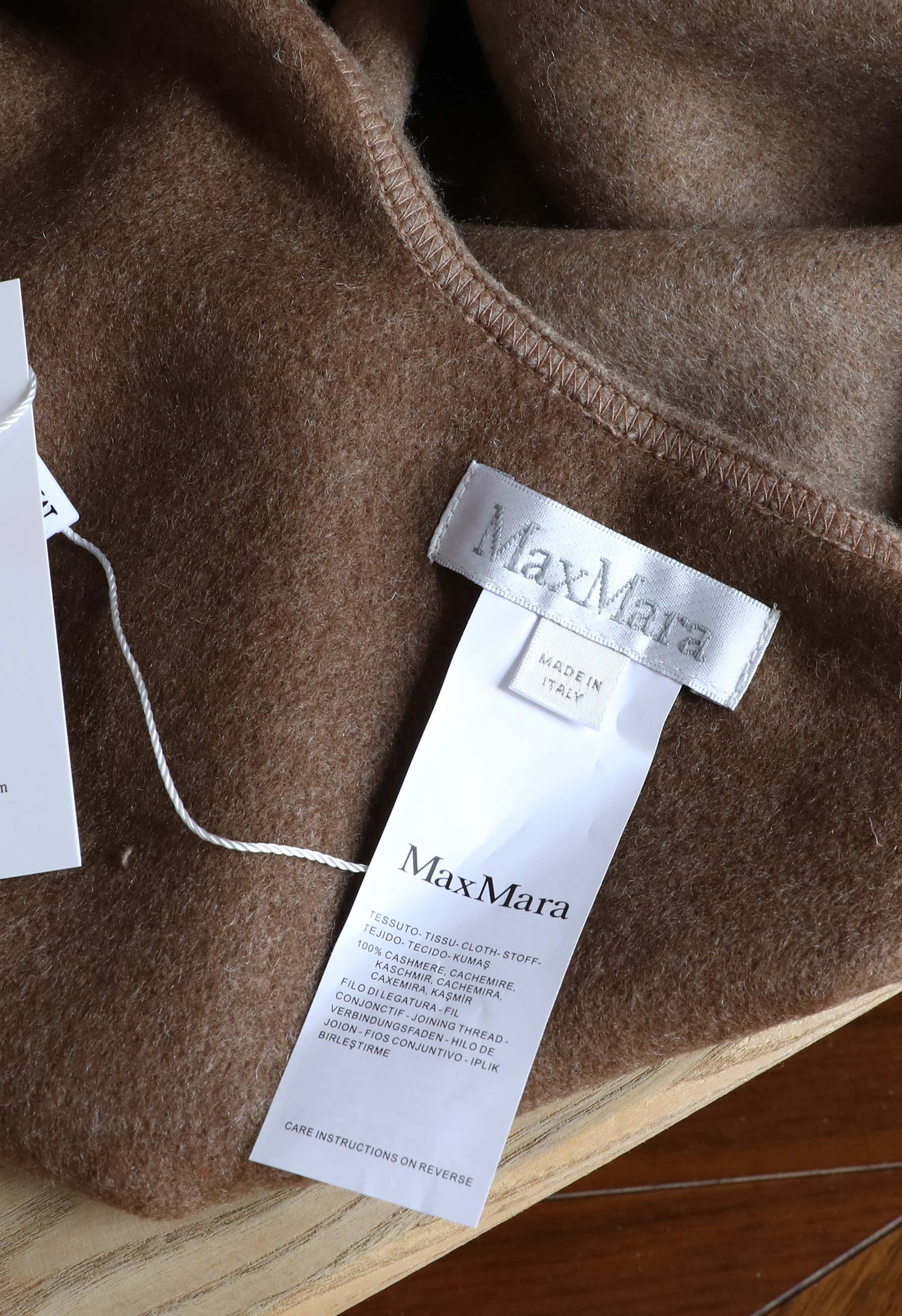 Unknown maxmara 双面羊绒斗篷