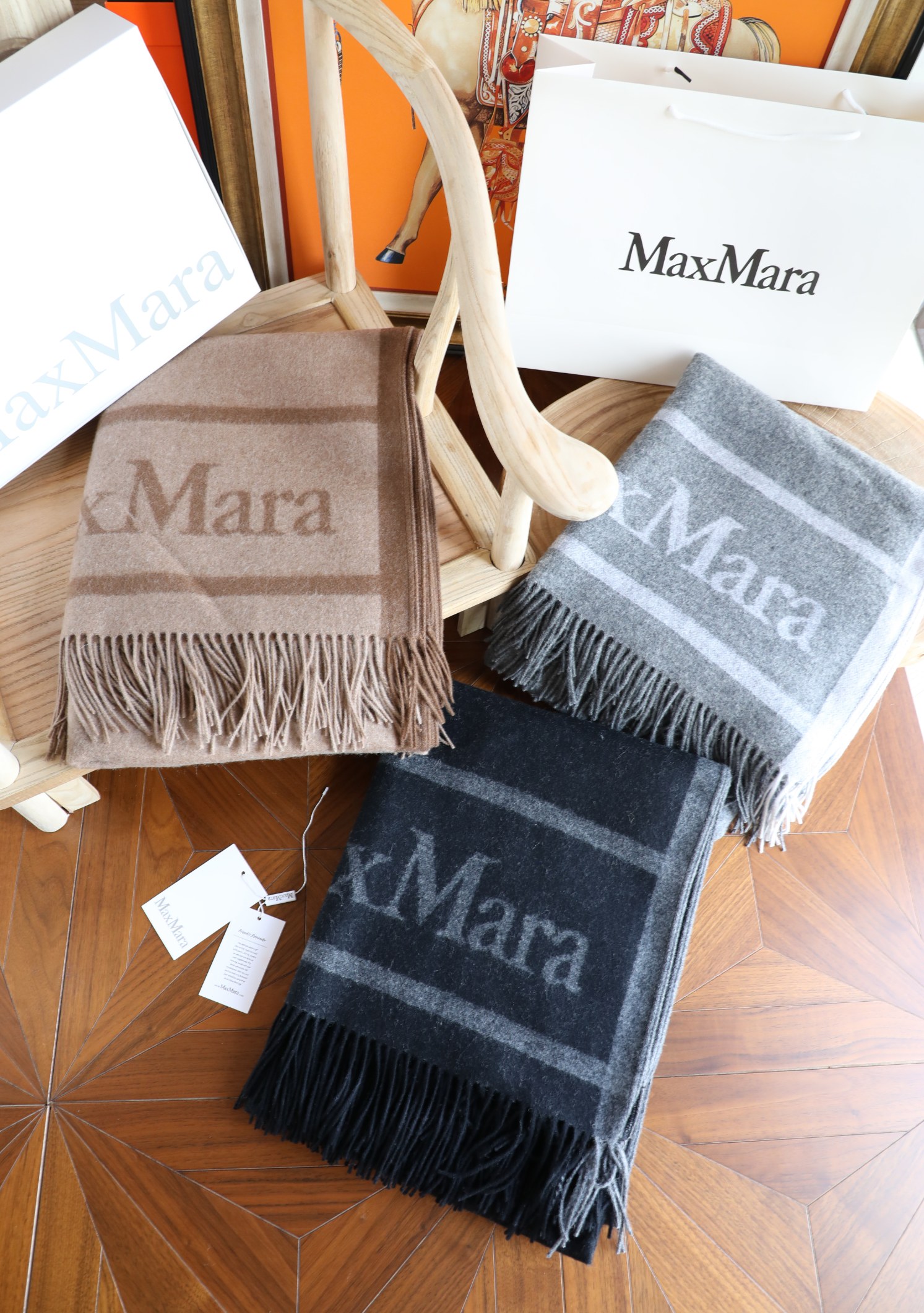 Unknown maxmara 双面羊绒斗篷